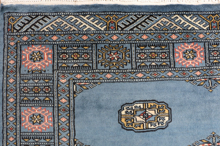 Steel Blue Bokhara 4' 1 x 5' 10 - No. 41073 - ALRUG Rug Store