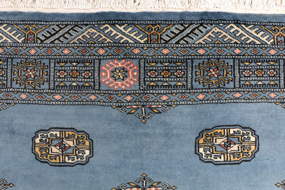 Steel Blue Bokhara 4' 1 x 5' 10 - No. 41073 - ALRUG Rug Store