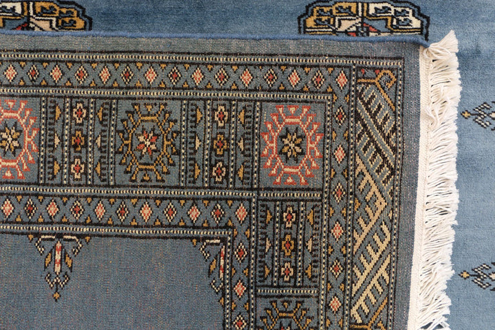 Steel Blue Bokhara 4' 1 x 5' 10 - No. 41073 - ALRUG Rug Store