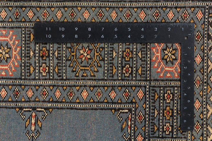 Steel Blue Bokhara 4' 1 x 5' 10 - No. 41073 - ALRUG Rug Store