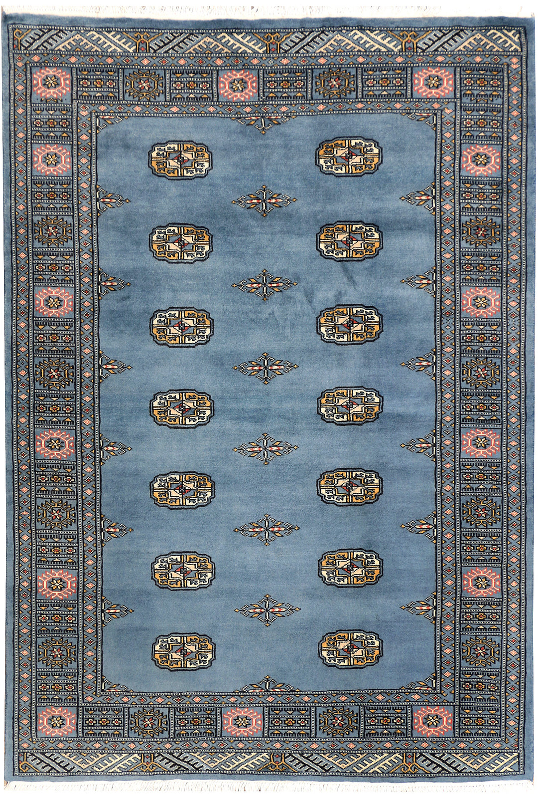 Steel Blue Bokhara 4' 1 x 5' 10 - No. 41073 - ALRUG Rug Store