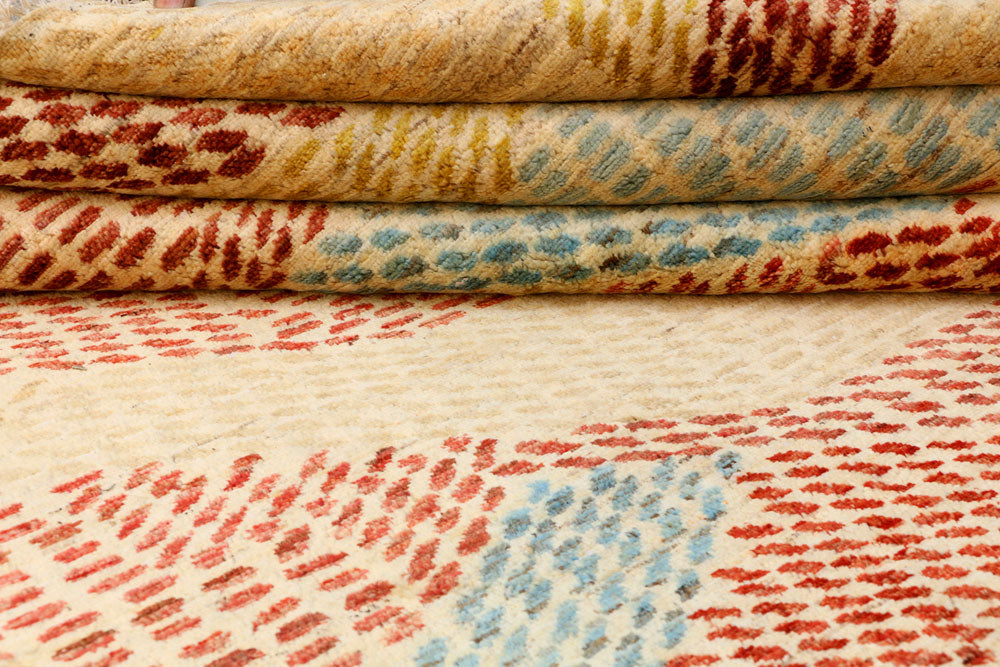 Multi Colored Gabbeh 8' x 9' 7 - No. 41093 - ALRUG Rug Store