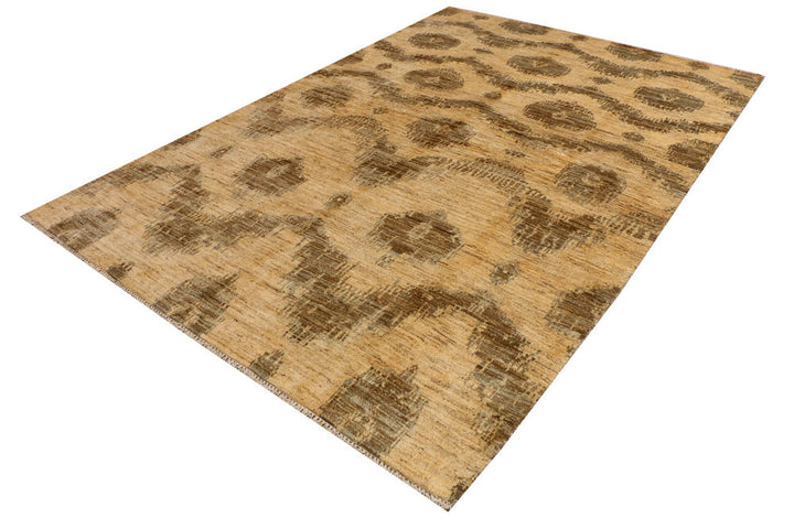 Navajo White Ikat 6' 8 x 9' 9 - No. 41111 - ALRUG Rug Store