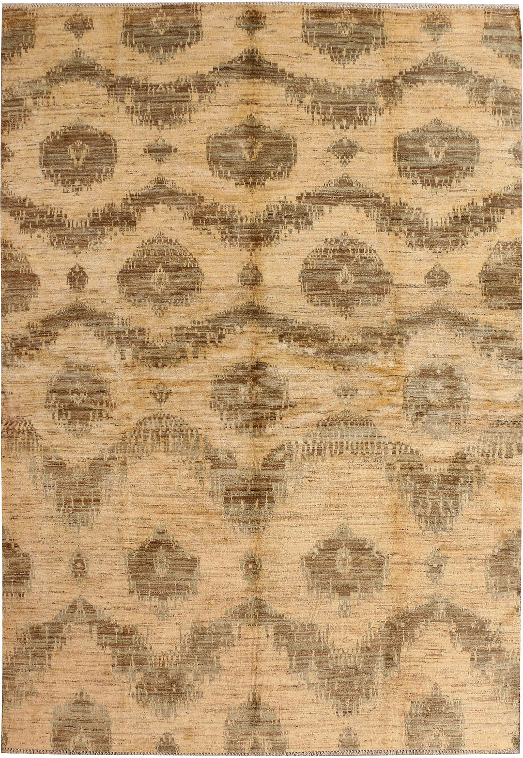 Navajo White Ikat 6' 8 x 9' 9 - No. 41111 - ALRUG Rug Store