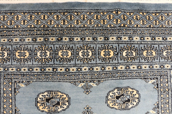 Steel Blue Bokhara 4' 1 x 6' - No. 41137 - ALRUG Rug Store