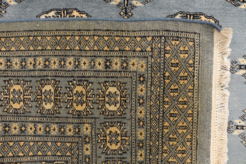 Steel Blue Bokhara 4' 1 x 6' - No. 41137 - ALRUG Rug Store