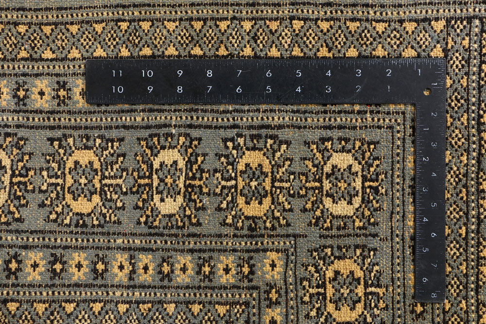 Steel Blue Bokhara 4' 1 x 6' - No. 41137 - ALRUG Rug Store