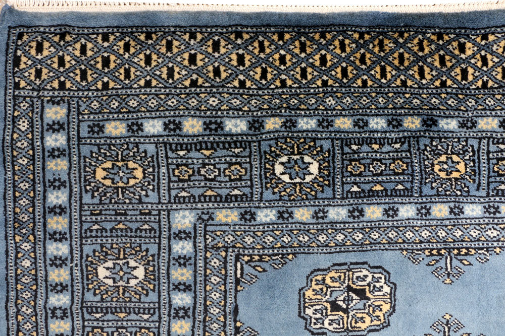 Steel Blue Bokhara 4' x 6' 5 - No. 41145 - ALRUG Rug Store