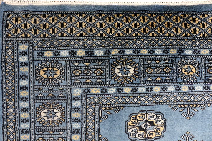 Steel Blue Bokhara 4' x 6' 5 - No. 41145 - ALRUG Rug Store