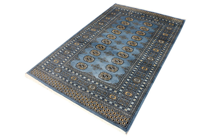 Steel Blue Bokhara 4' x 6' 5 - No. 41145 - ALRUG Rug Store