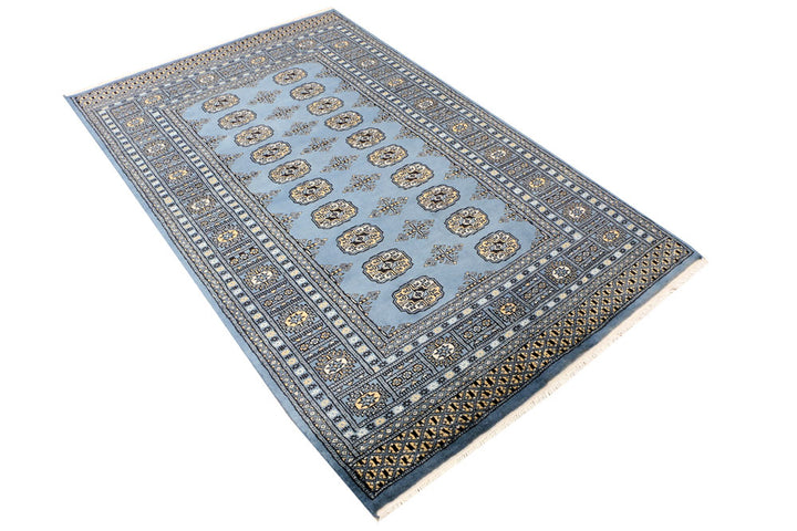Steel Blue Bokhara 4' x 6' 5 - No. 41145 - ALRUG Rug Store