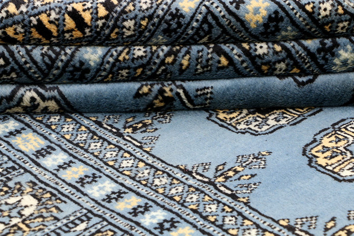 Steel Blue Bokhara 4' x 6' 5 - No. 41145 - ALRUG Rug Store