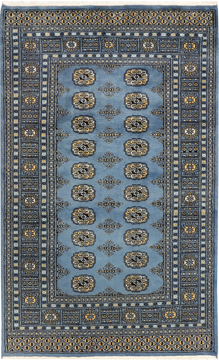 Steel Blue Bokhara 4' x 6' 5 - No. 41145 - ALRUG Rug Store