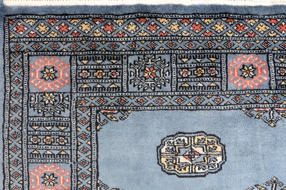 Steel Blue Bokhara 4' x 6' 7 - No. 41150 - ALRUG Rug Store