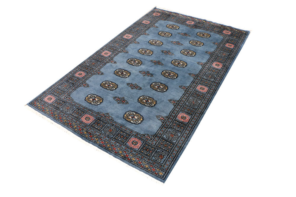 Steel Blue Bokhara 4' x 6' 7 - No. 41150 - ALRUG Rug Store