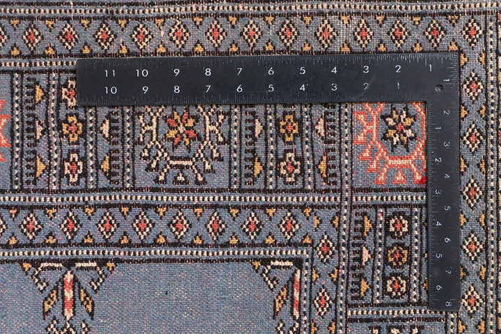 Steel Blue Bokhara 4' x 6' 7 - No. 41150 - ALRUG Rug Store