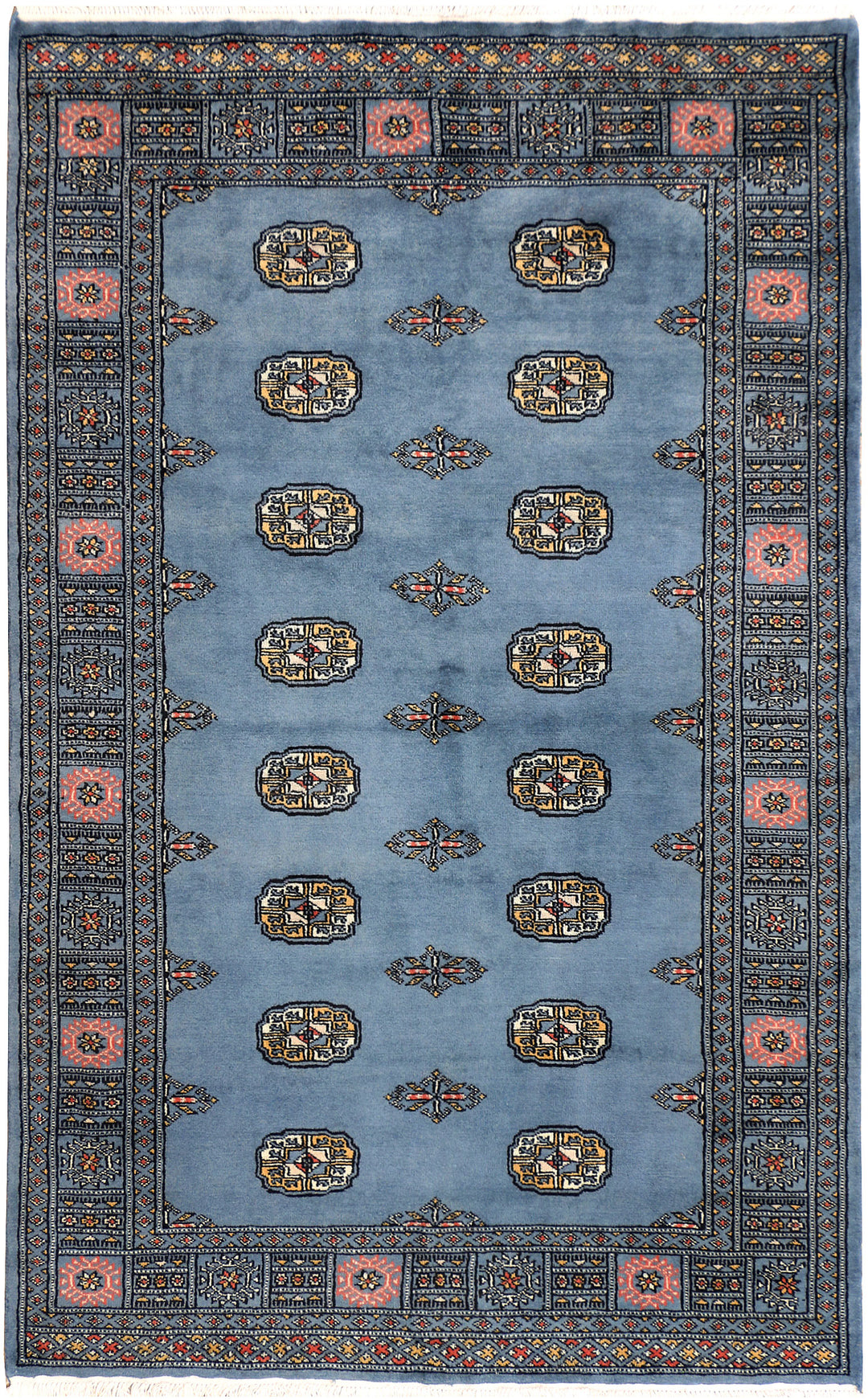 Steel Blue Bokhara 4' x 6' 7 - No. 41150 - ALRUG Rug Store