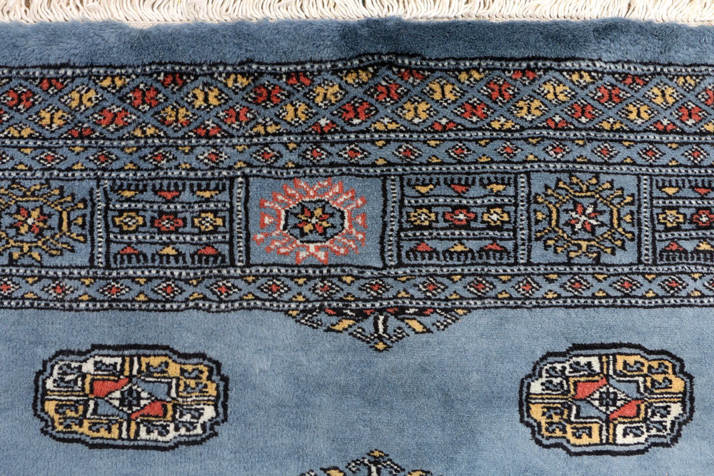 Steel Blue Bokhara 4' 3 x 5' 7 - No. 41152 - ALRUG Rug Store