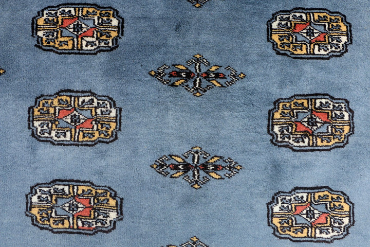 Steel Blue Bokhara 4' 3 x 5' 7 - No. 41152 - ALRUG Rug Store