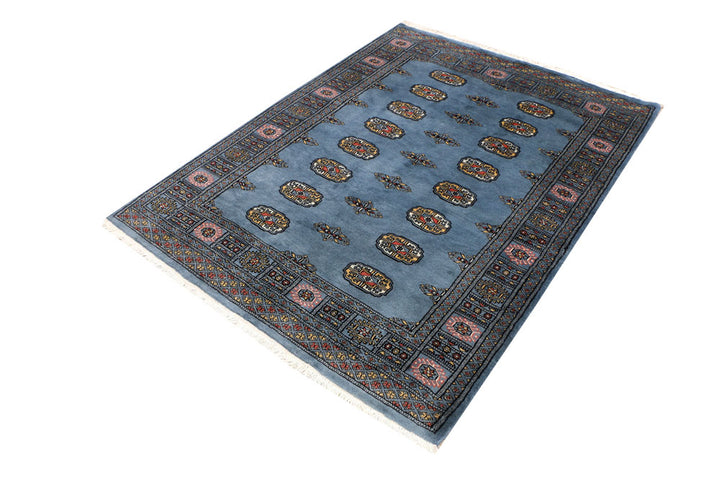 Steel Blue Bokhara 4' 3 x 5' 7 - No. 41152 - ALRUG Rug Store