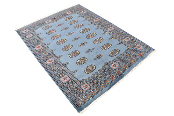 Steel Blue Bokhara 4' 3 x 5' 7 - No. 41152 - ALRUG Rug Store