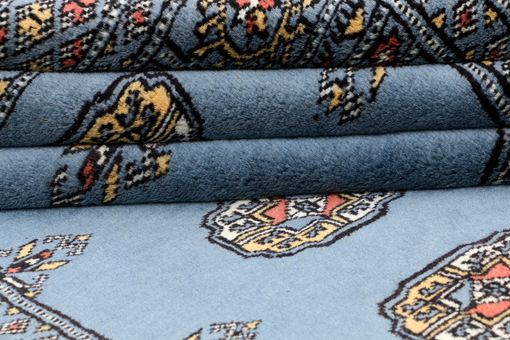 Steel Blue Bokhara 4' 3 x 5' 7 - No. 41152 - ALRUG Rug Store