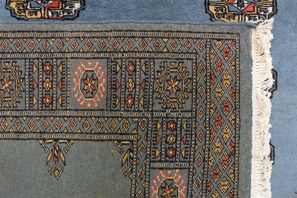 Steel Blue Bokhara 4' 3 x 5' 7 - No. 41152 - ALRUG Rug Store