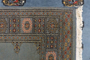 Steel Blue Bokhara 4' 3 x 5' 7 - No. 41152 - ALRUG Rug Store