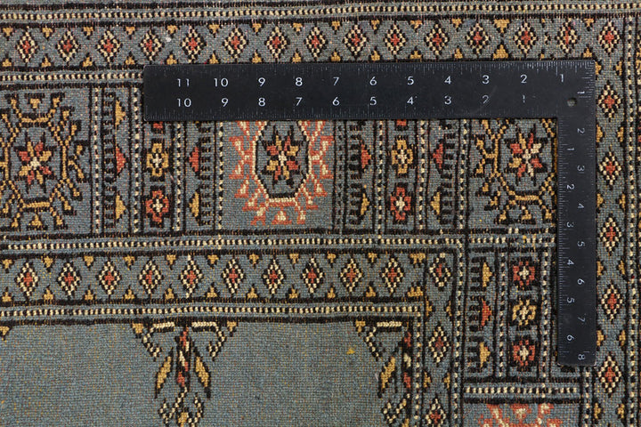 Steel Blue Bokhara 4' 3 x 5' 7 - No. 41152 - ALRUG Rug Store