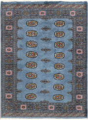 Steel Blue Bokhara 4' 3 x 5' 7 - No. 41152 - ALRUG Rug Store