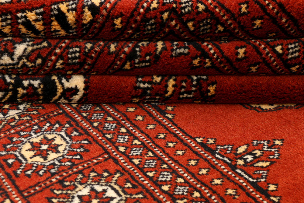 Firebrick Bokhara 4' x 6' 8 - No. 41156 - ALRUG Rug Store