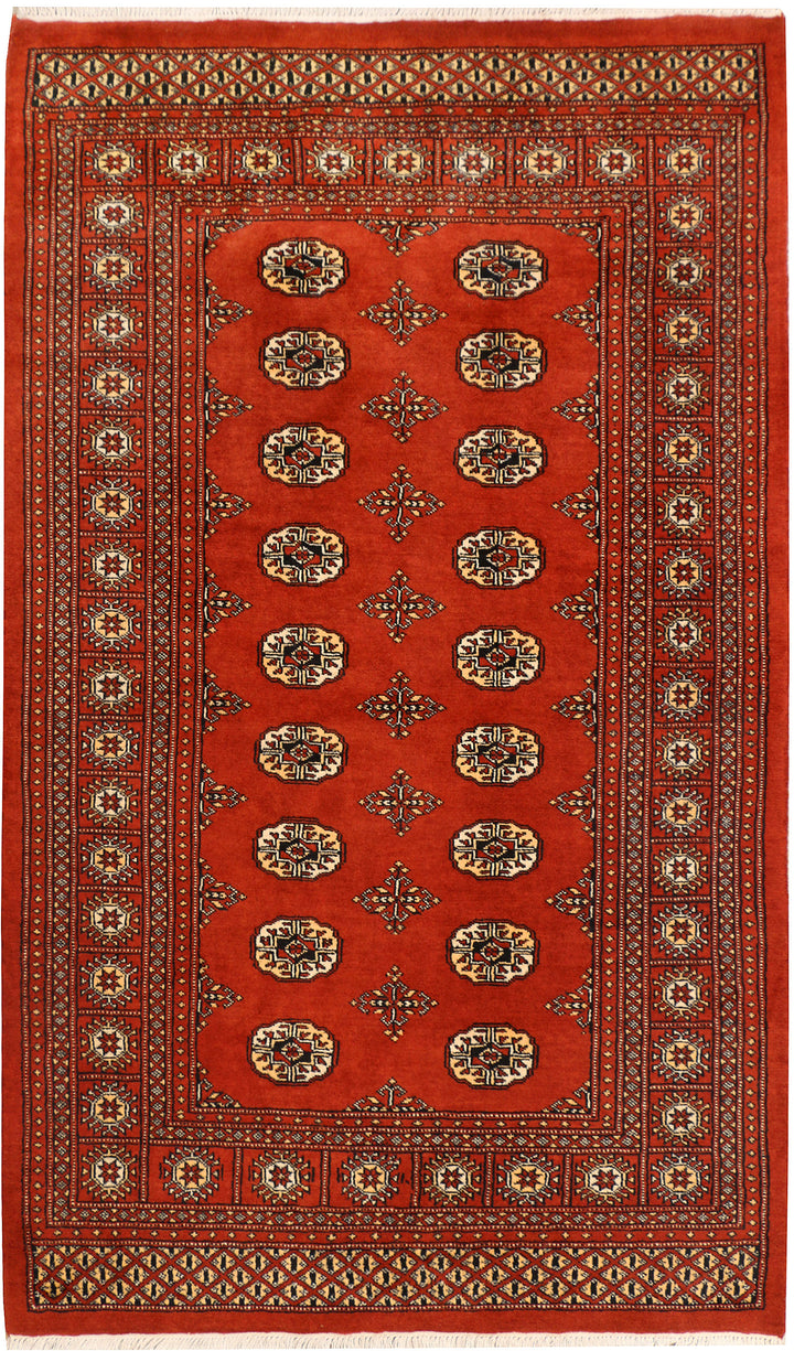 Firebrick Bokhara 4' x 6' 8 - No. 41156 - ALRUG Rug Store