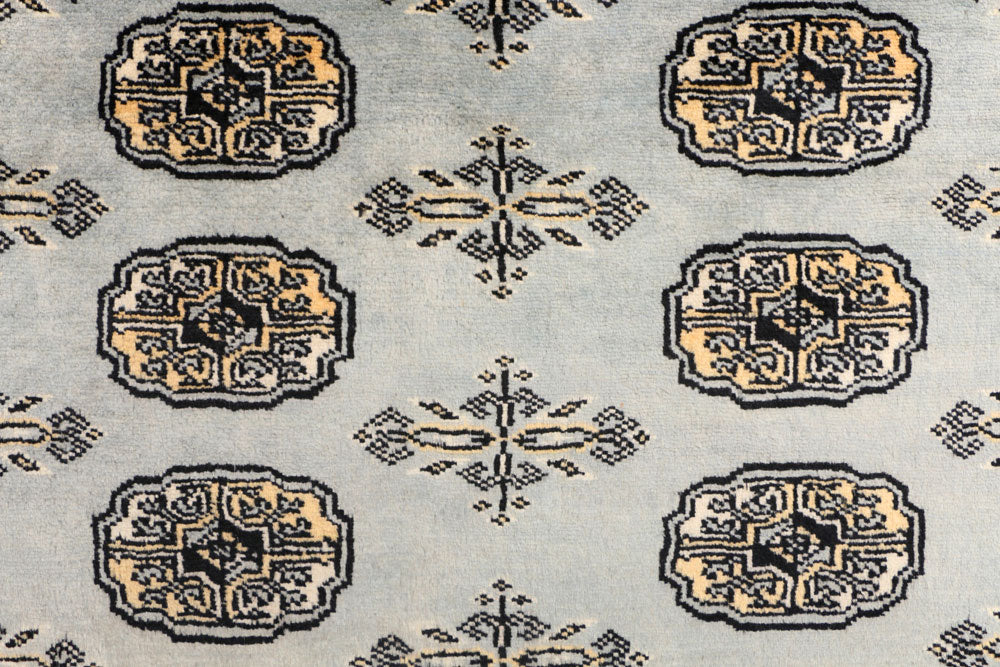 Light Slate Grey Bokhara 4' x 6' 6 - No. 41157 - ALRUG Rug Store