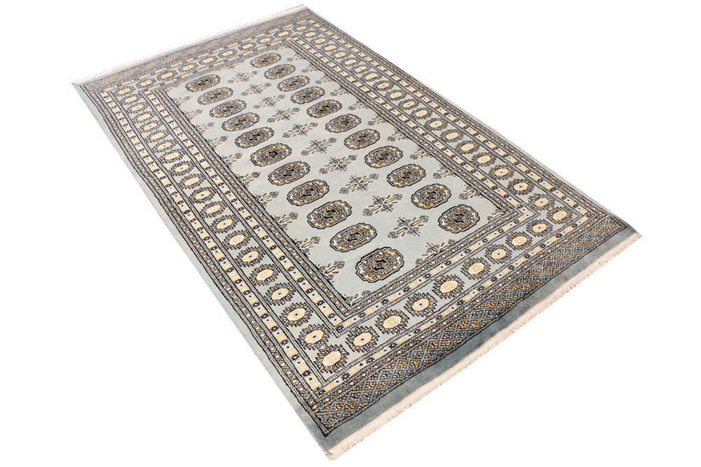 Light Slate Grey Bokhara 4' x 6' 6 - No. 41157 - ALRUG Rug Store