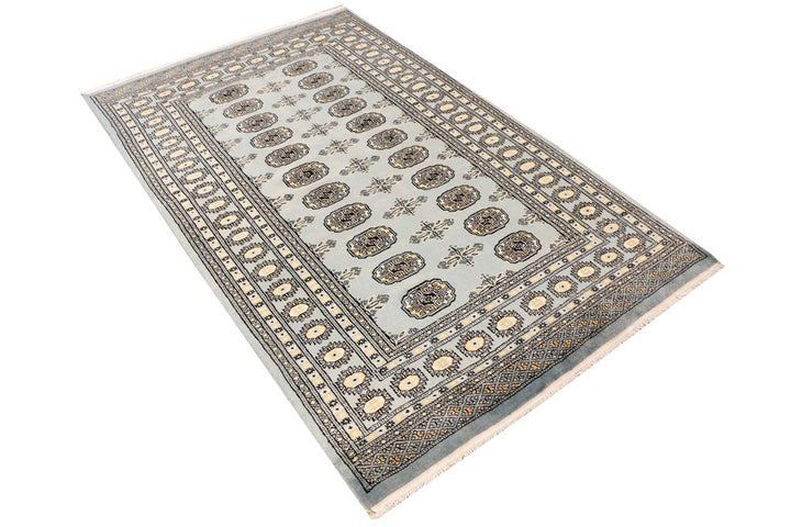 Light Slate Grey Bokhara 4' x 6' 6 - No. 41157 - ALRUG Rug Store