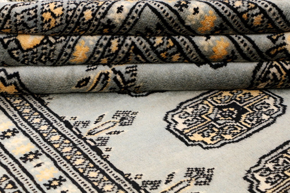 Light Slate Grey Bokhara 4' x 6' 6 - No. 41157 - ALRUG Rug Store