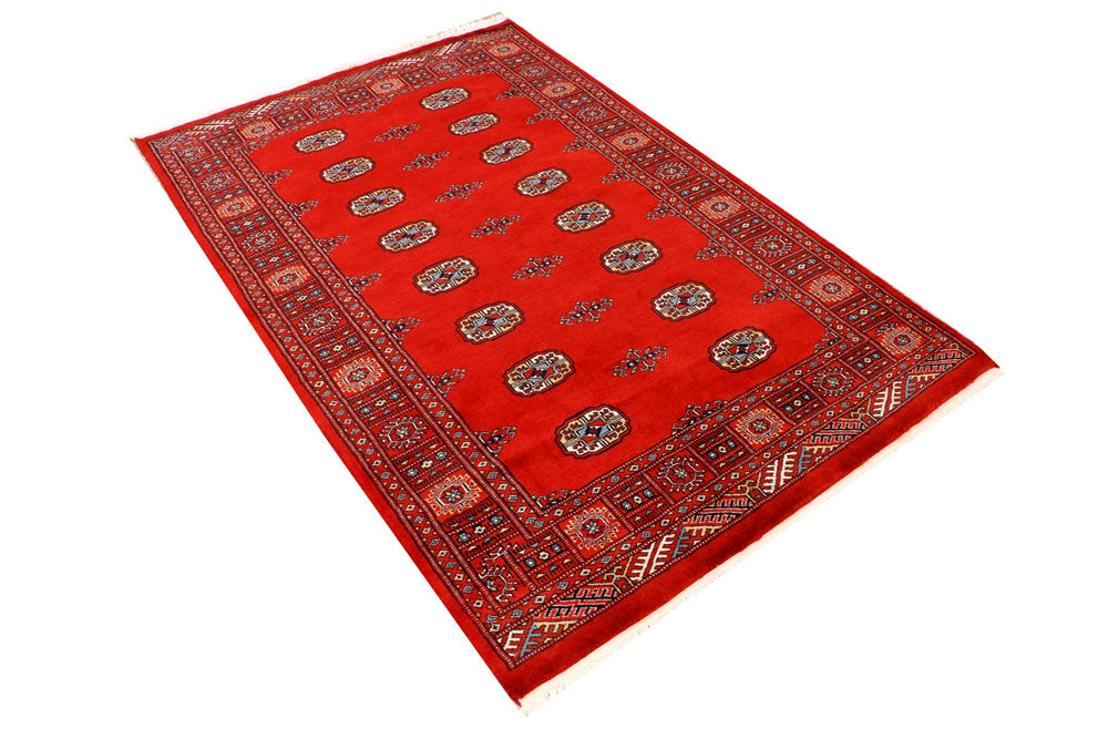 Dark Red Bokhara 4' x 6' 2 - No. 41164 - ALRUG Rug Store