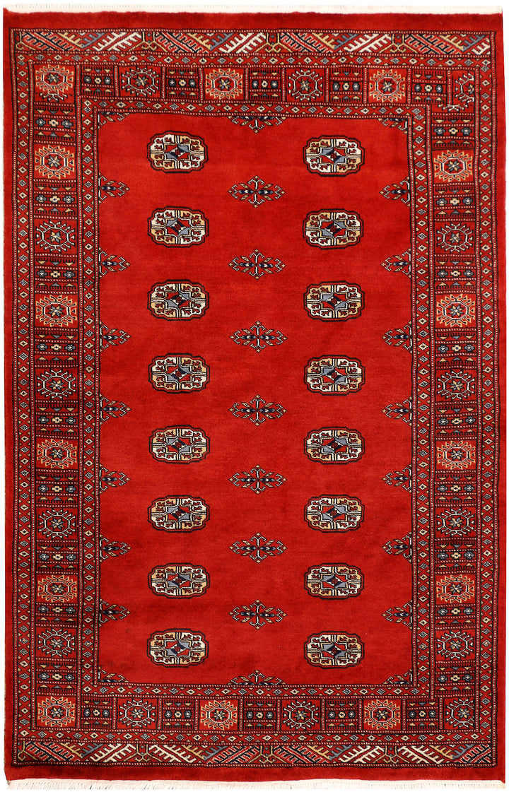 Dark Red Bokhara 4' x 6' 2 - No. 41164 - ALRUG Rug Store
