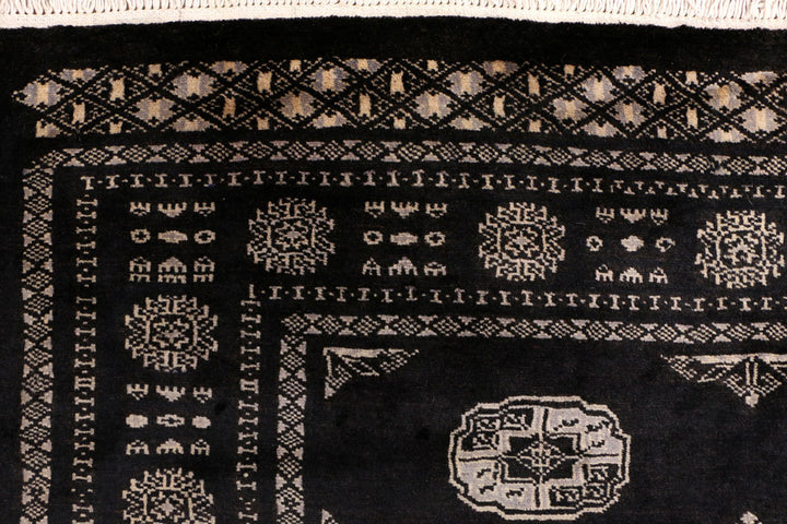 Black Bokhara 4' x 6' 2 - No. 41175 - ALRUG Rug Store
