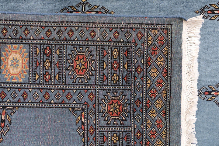 Steel Blue Bokhara 4' x 6' 5 - No. 41183 - ALRUG Rug Store