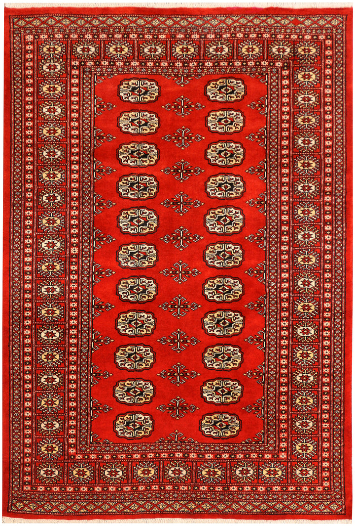 Red Bokhara 4' x 5' 11 - No. 41187 - ALRUG Rug Store