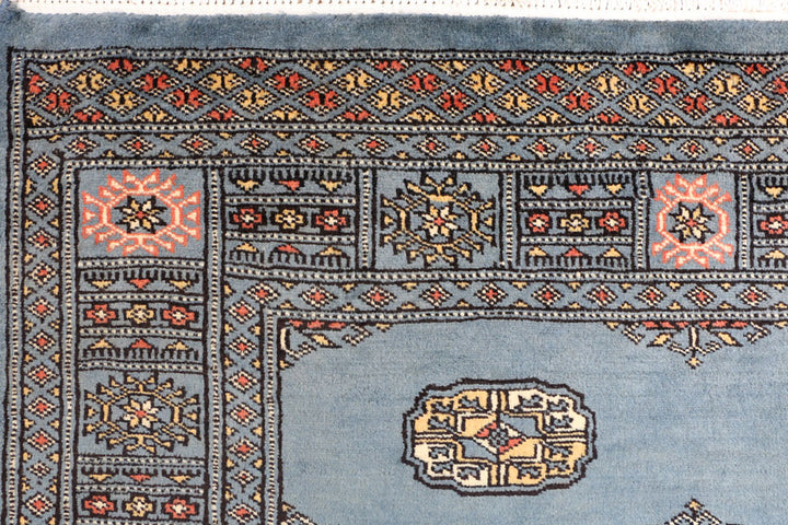 Steel Blue Bokhara 3' 11 x 5' 10 - No. 41204 - ALRUG Rug Store