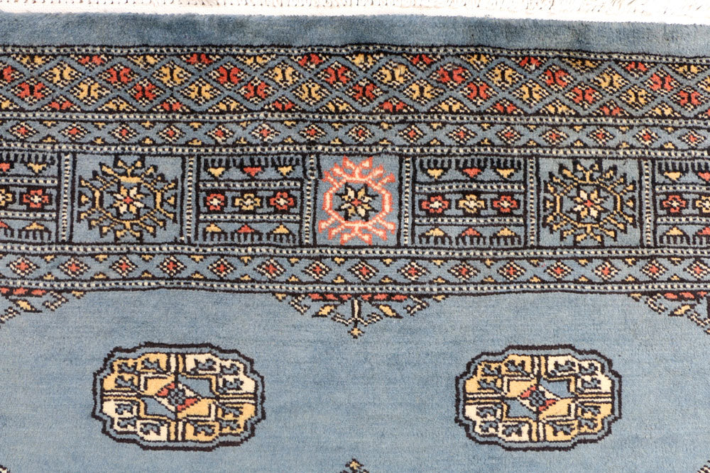 Steel Blue Bokhara 3' 11 x 5' 10 - No. 41204 - ALRUG Rug Store