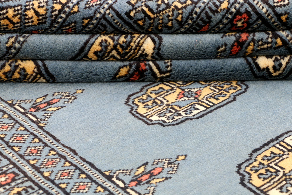 Steel Blue Bokhara 3' 11 x 5' 10 - No. 41204 - ALRUG Rug Store