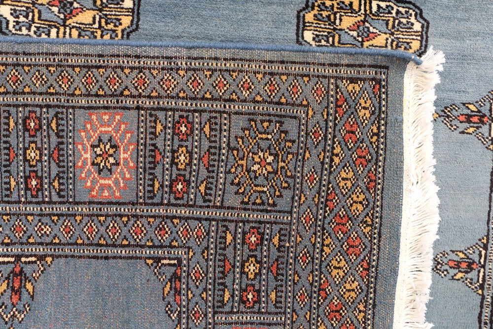 Steel Blue Bokhara 3' 11 x 5' 10 - No. 41204 - ALRUG Rug Store