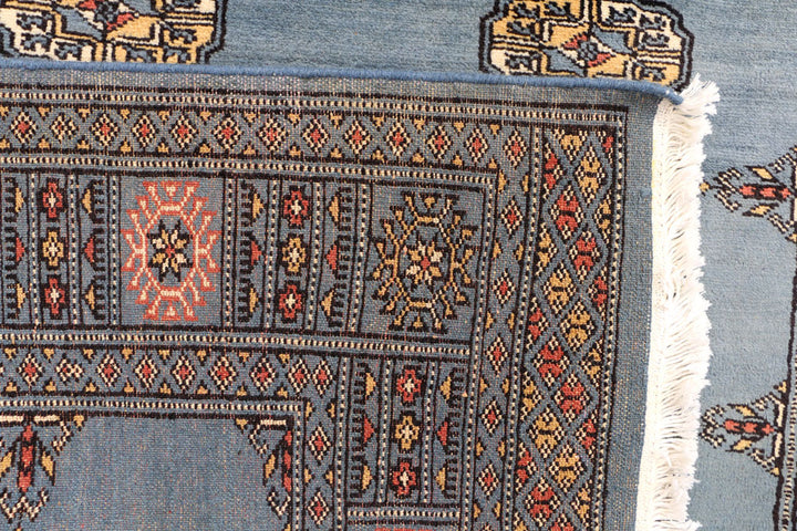 Steel Blue Bokhara 3' 11 x 5' 10 - No. 41204 - ALRUG Rug Store