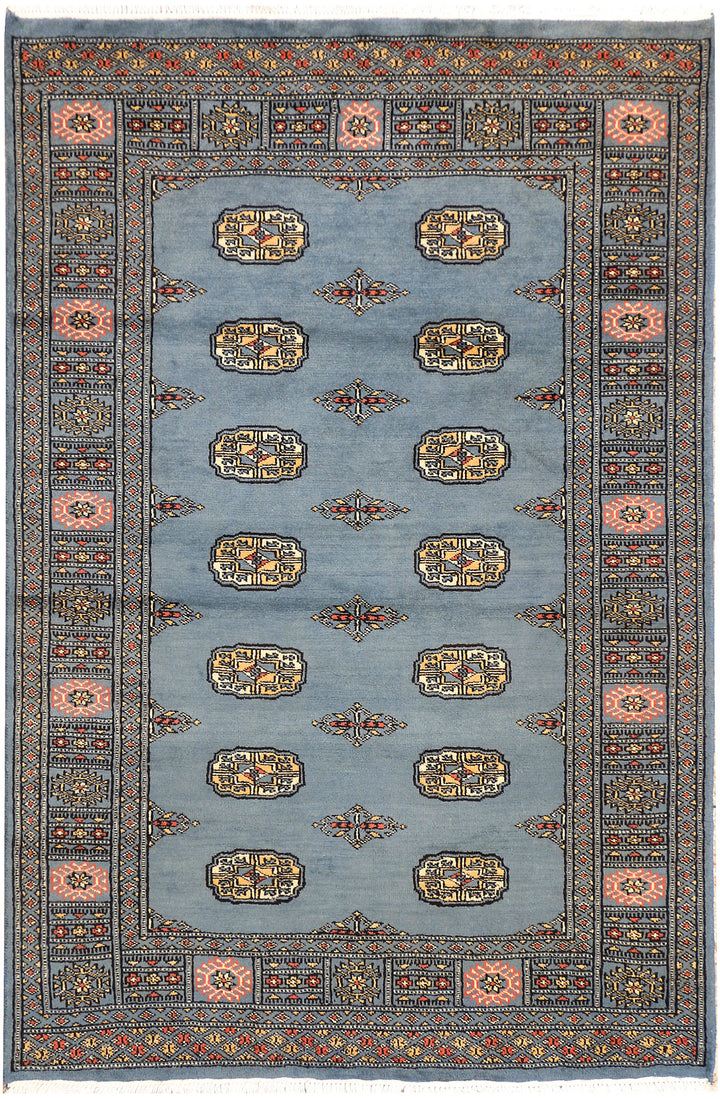 Steel Blue Bokhara 3' 11 x 5' 10 - No. 41204 - ALRUG Rug Store