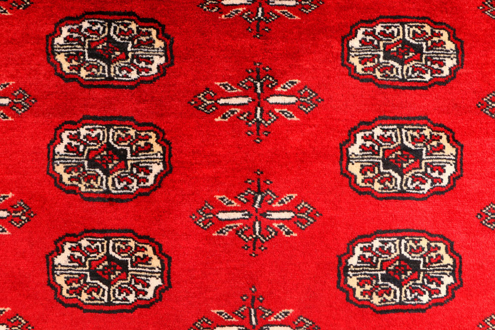 Red Bokhara 4' 1 x 5' 10 - No. 41224 - ALRUG Rug Store