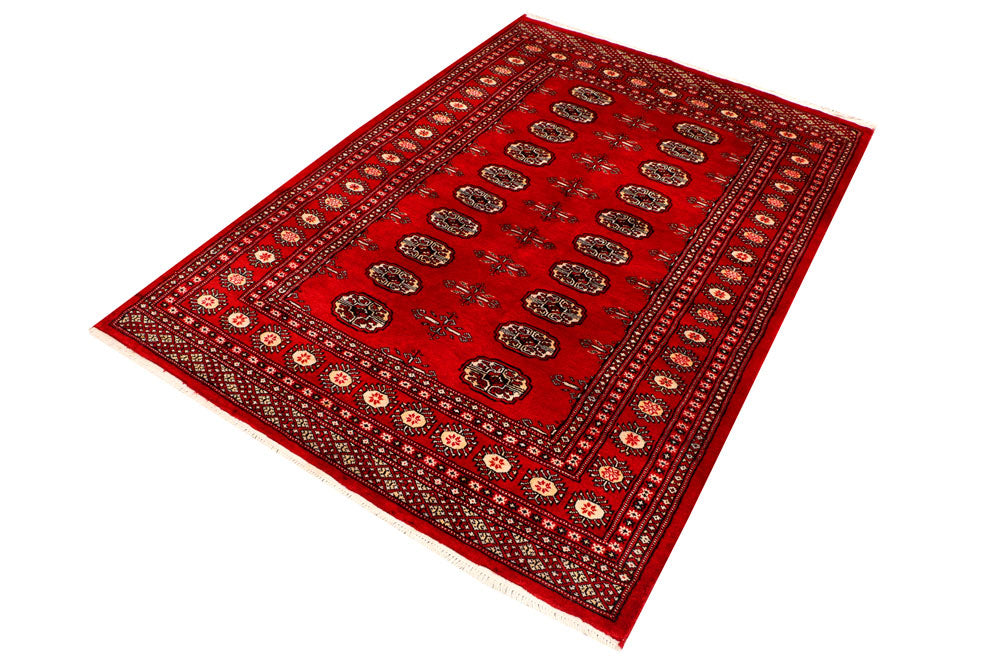 Red Bokhara 4' 1 x 5' 10 - No. 41224 - ALRUG Rug Store