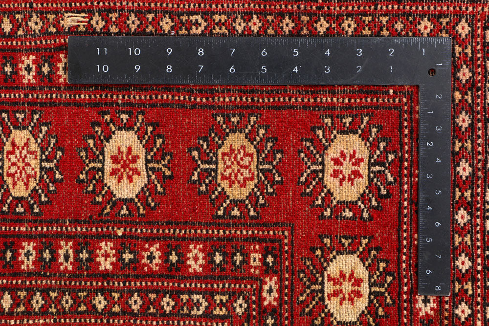 Red Bokhara 4' 1 x 5' 10 - No. 41224 - ALRUG Rug Store